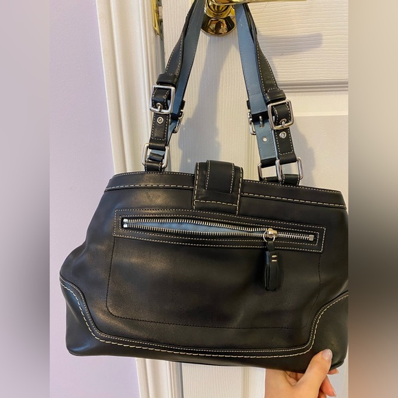 Back leather coach handbag purse - Picture 5 of 10
